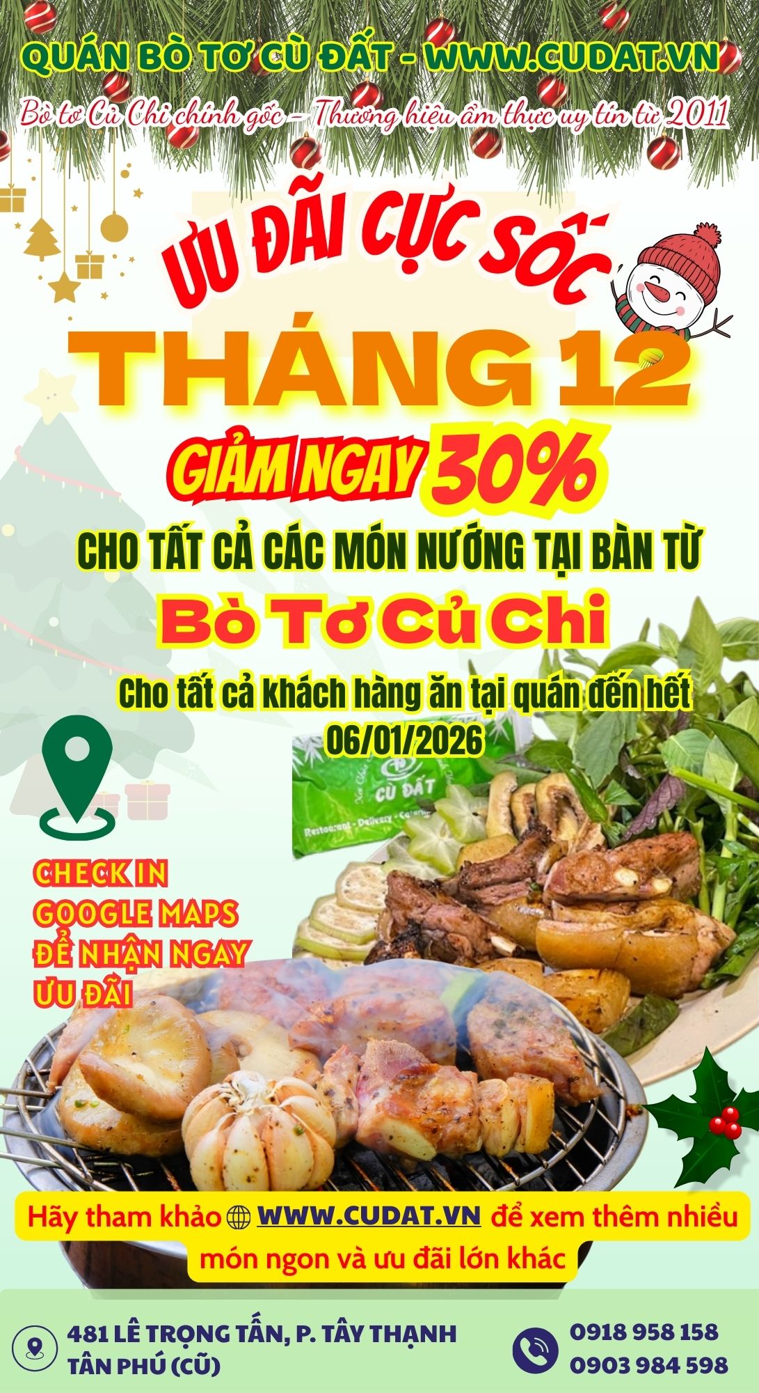 ƯU ĐÃI THÁNG 12 CÙNG CÙ ĐẤT 2 1 3