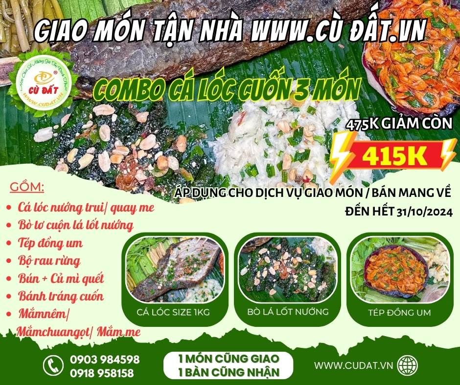 Combo ca loc cuon 3 mon